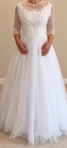 Brautkleid weiß mit - brautkleid,