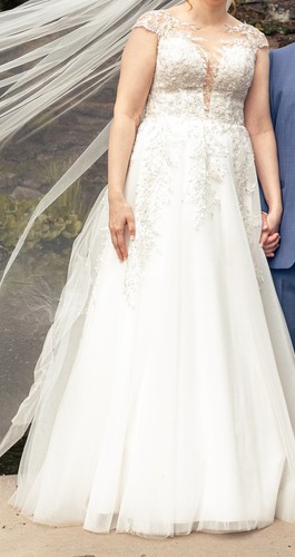 Brautkleid weiß creme - brautkleid, +