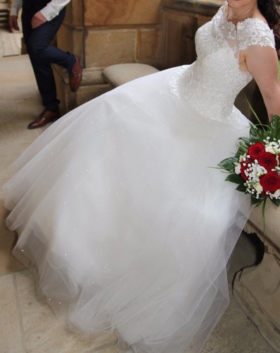Brautkleid carmenausschnitt - brautkleid,