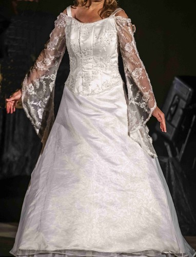Korsagen brautkleid weißes - korsagen, *